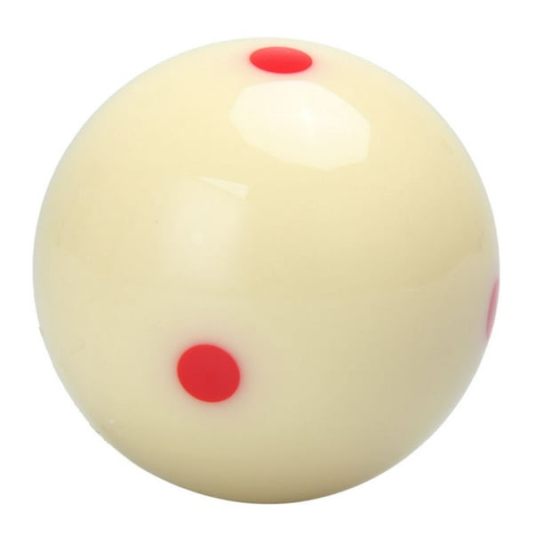 Resin 2 1/4 Red 6 Dot-Spot Measle Pool-Billiard Practice Training Cue Ball Tool